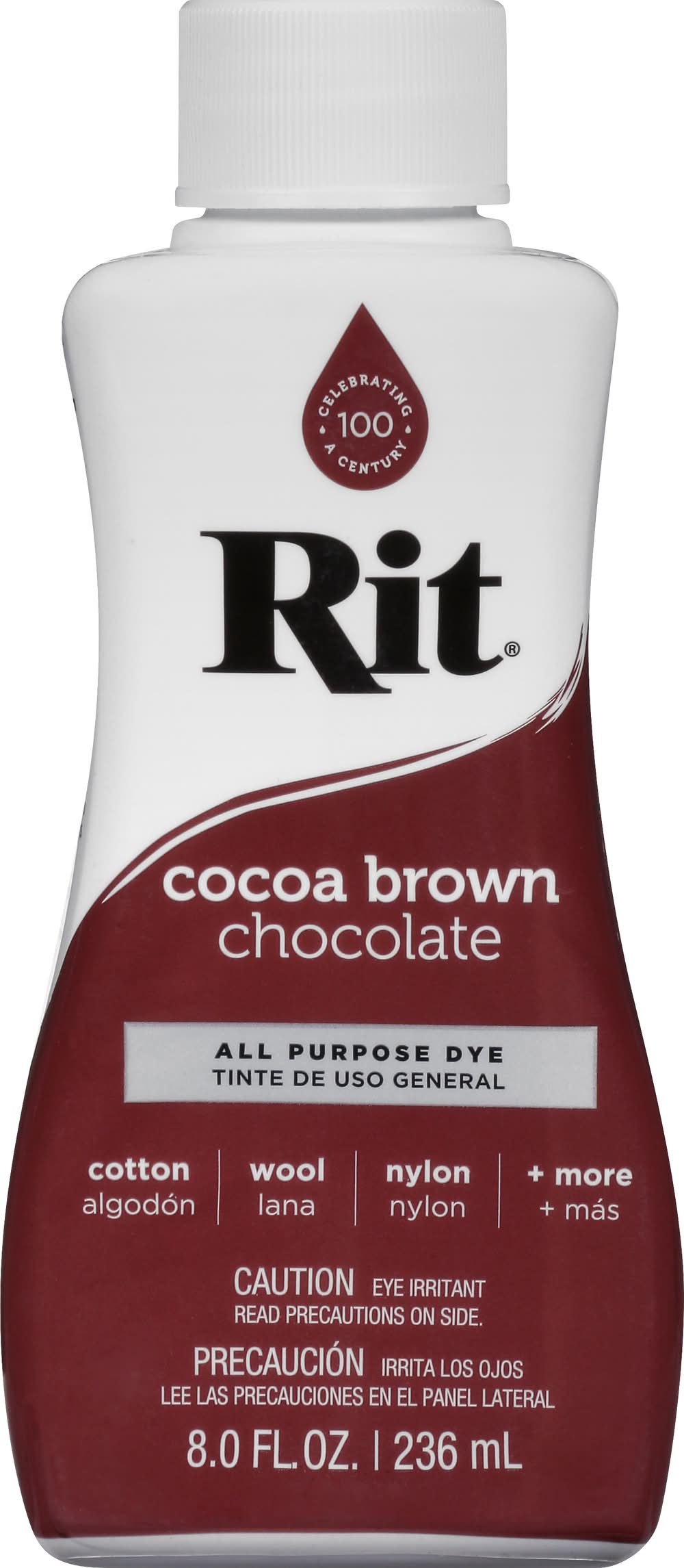 Rit Cocoa Brown Chocolate All Purpose Dye (8 fl oz)