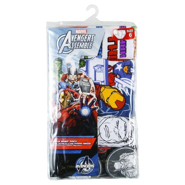 Marvel Avengers Assemble Boys Brief 5 Pack, Size 6