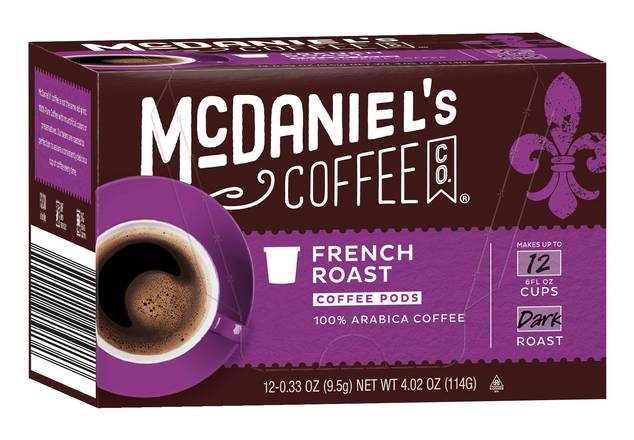 McDaniel's French Roast Arabica Coffee Pod (0.33 oz, 12 ct)