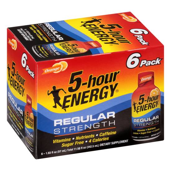 5-Hour Energy Regular Strength Orange Energy Shot (6 ct )