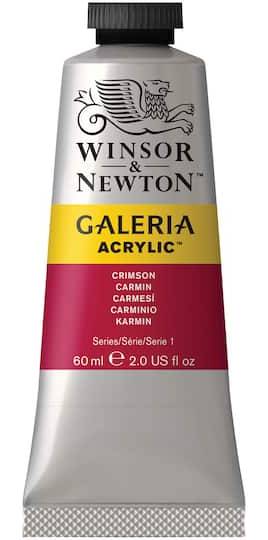 Winsor & Newton Series 1 Galeria Acrylic Paint, Crimson (2 fl oz)