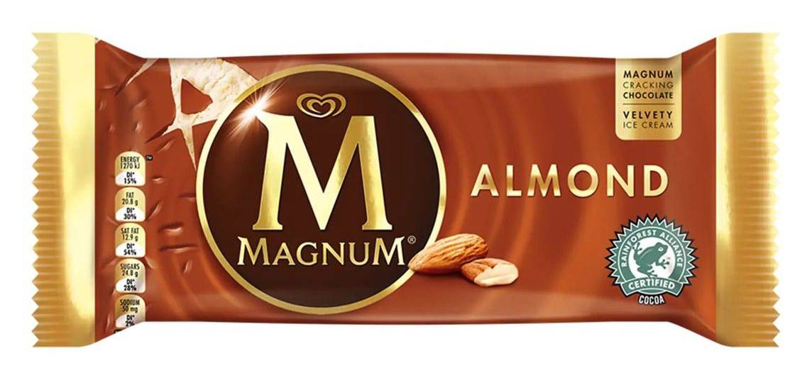 Magnum Almond Ice Cream, Vanilla (107mL)