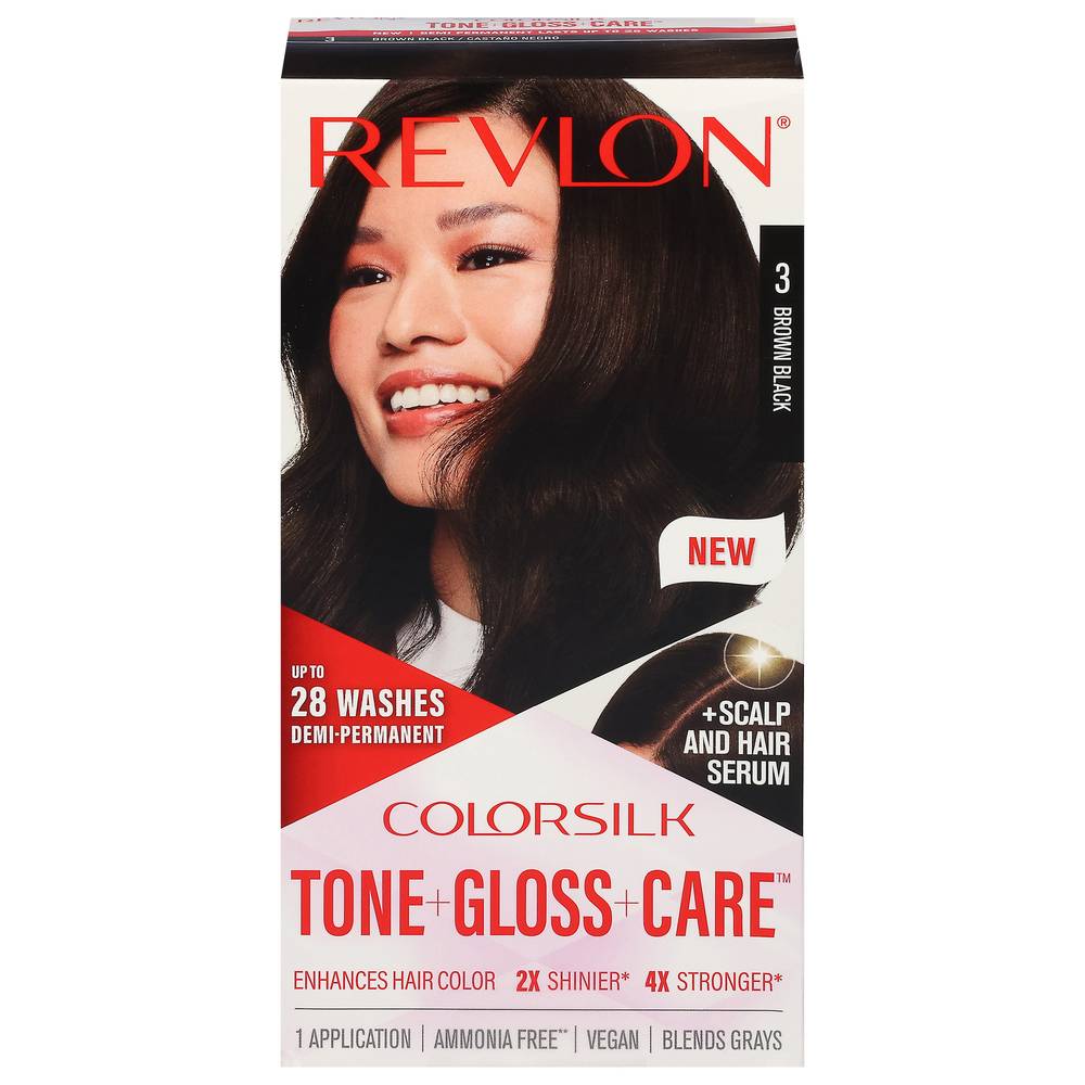 Revlon Colorsilk Vegan Brown Black 3 Hair Color