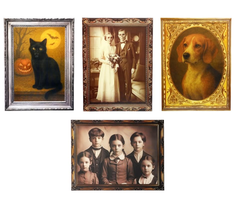 Assorted Design Seasonal Collection Halloween Themed Lenticular Decor