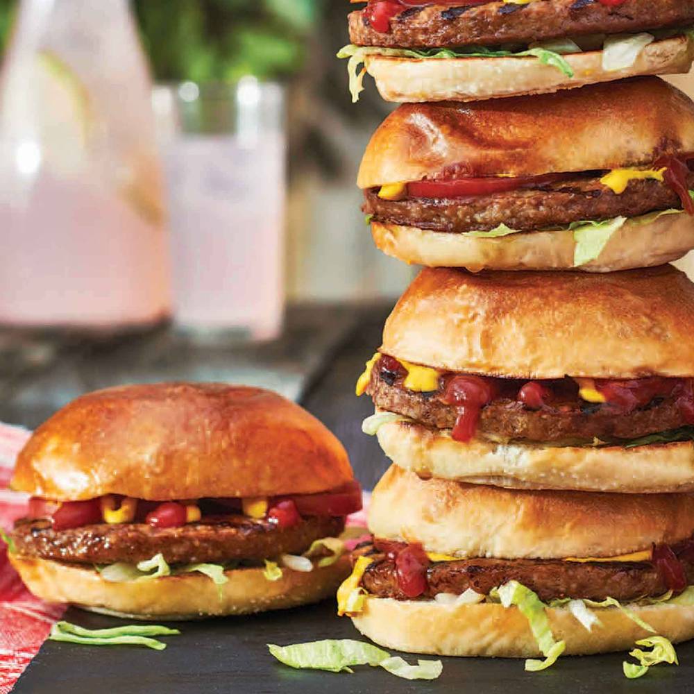 M&M Food Market · Burgers TastyMC† entièrement cuits - Fully Cooked Tasty BurgersTM† (16 x 80 g/2.82 oz)