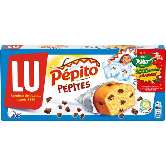 Lu - Pépito gâteaux aux pépites de chocolat (5 pièces)