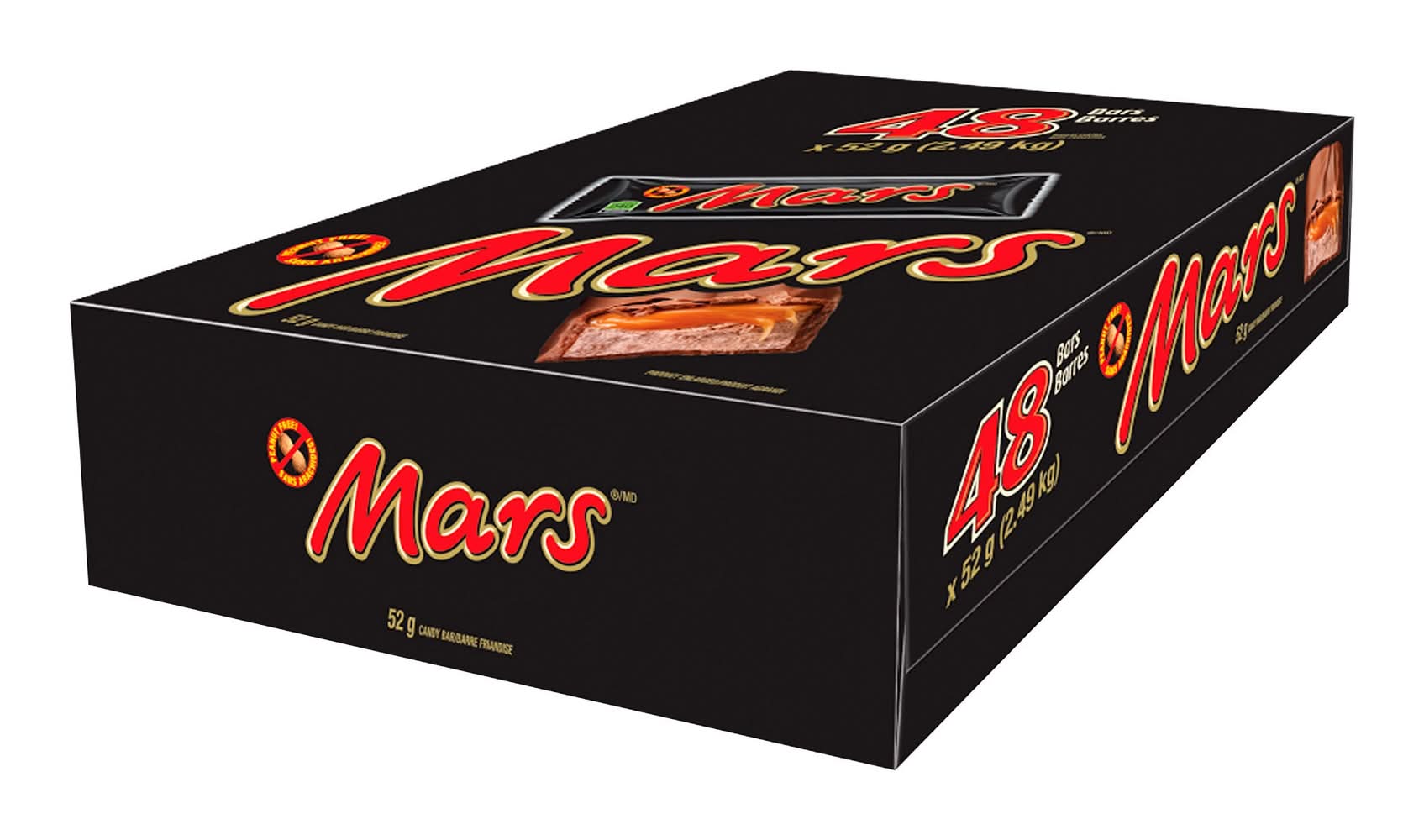Mars Peanut Free Chocolate Bar (48 x 51.87 g)