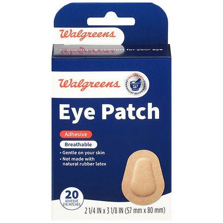 Walgreens Breathable 2.25x3.125 Inch Adhesive Eye Patches (20 ct)