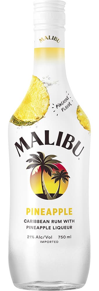 Malibu Caribbean Rum, Pineapple (750 ml)
