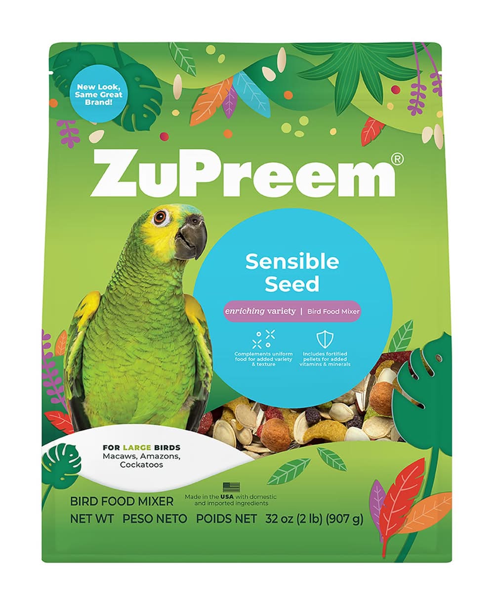 ZuPreem® Sensible Seed Enriching Variety Mix Large Bird Food Mixer (Color: Assorted, Size: 2 Lb)