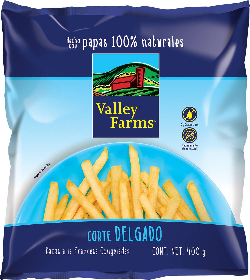 Valley farms papas corte delgado