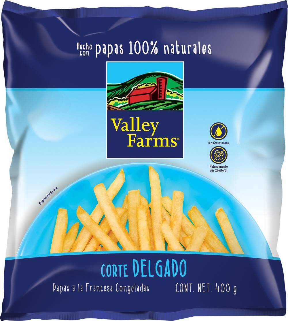 Valley Farms · Papas corte delgado (400 g)