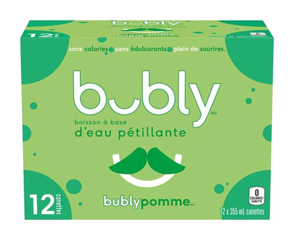 bubly Apple Sparkling Water (12 x 355 ml)