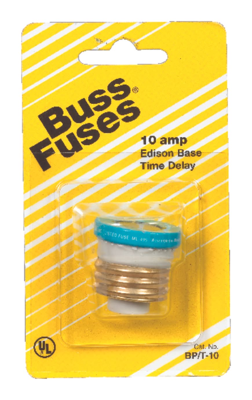 Bussmann 10 Amps Time Delay Plug Fuse 1 Pk
