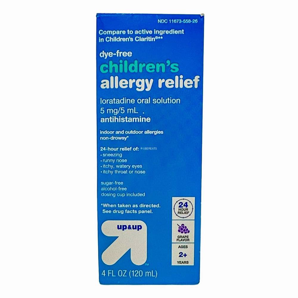 up&up Children's Allergy Relief Liquid, Grape (4 fl oz)