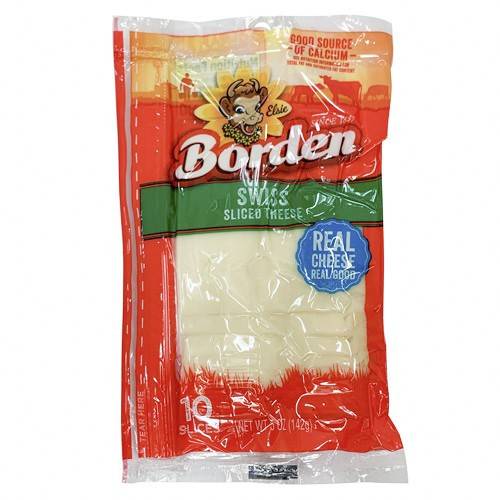 Borden Swiss Sliced Cheese Slices (5 oz)