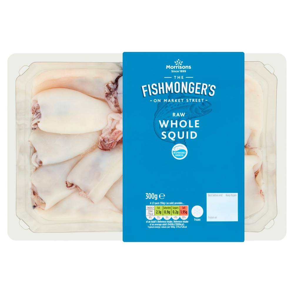 Morrisons the Fishmonger's on Market Street Raw Whole Squid