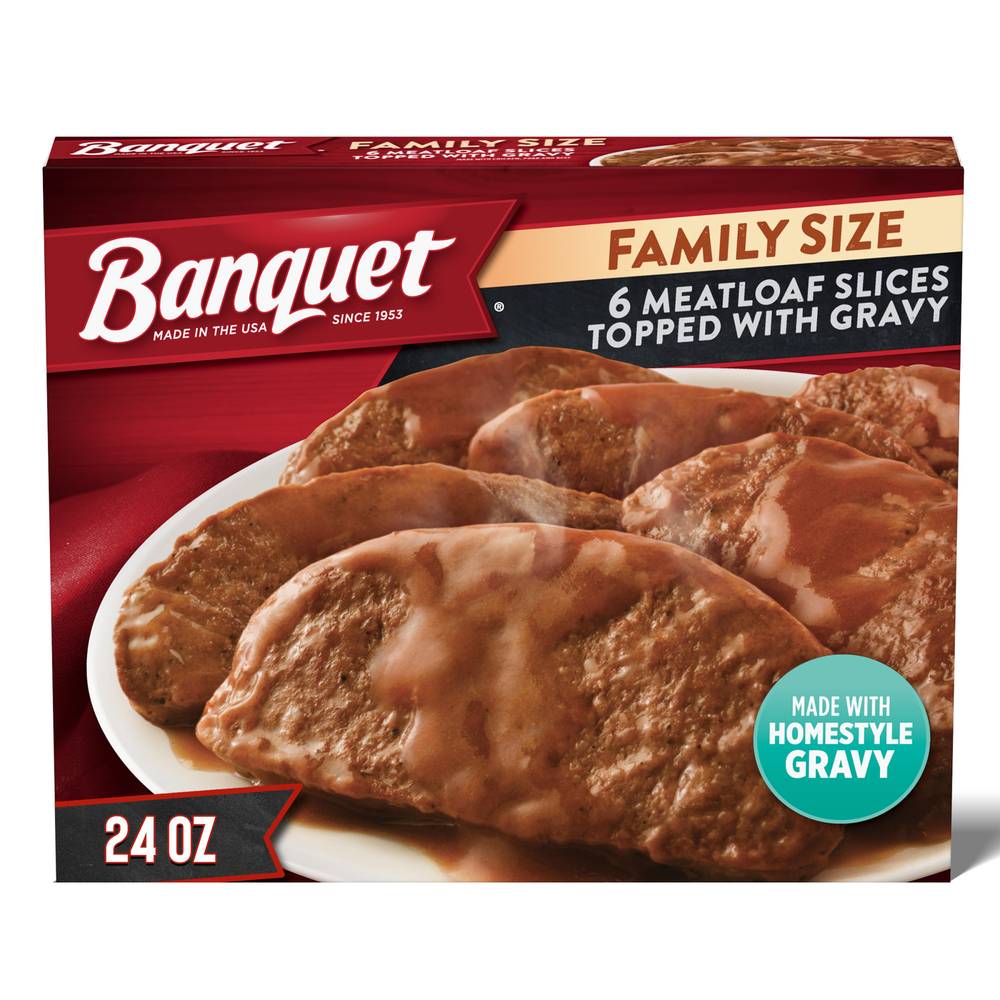 Banquet Meatloaf Slices Topped With Gravy (6 ct)