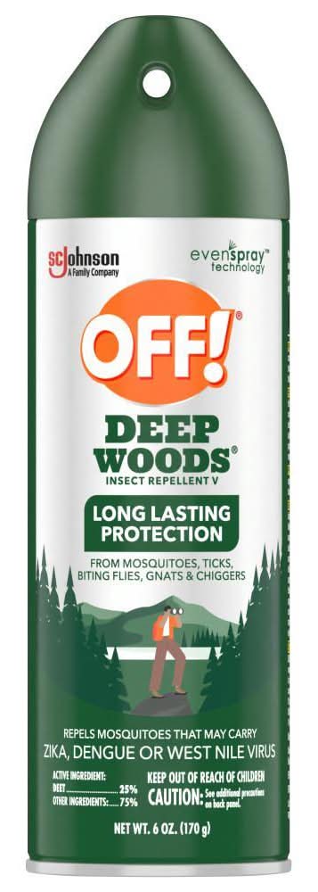 Off! Deep Woods Mosquito Repellent V, Up To 8 Hours Of Protection From Mosquitoes, 6 Oz.