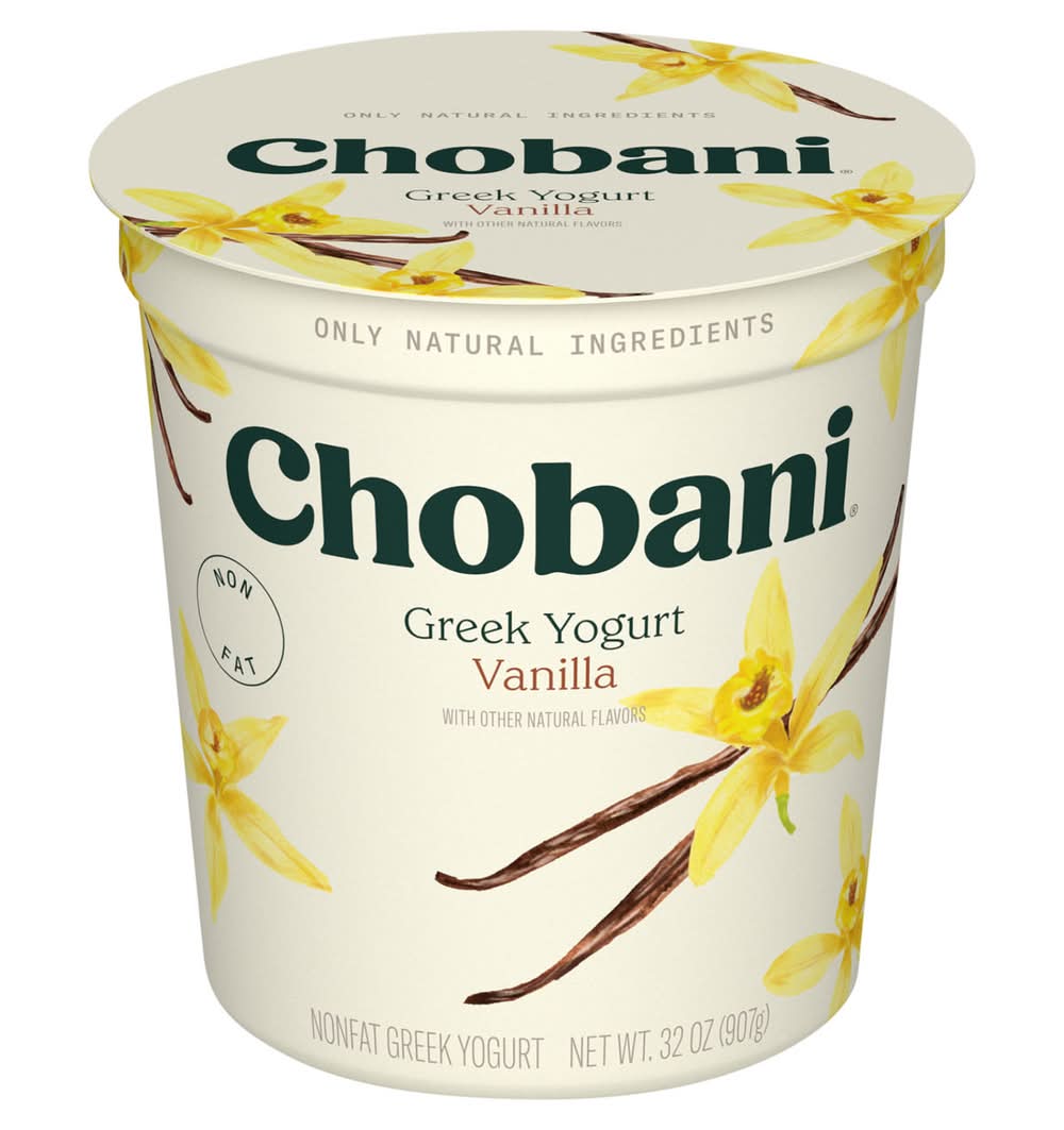 Chobani Yogurt, Nonfat, Greek, Vanilla