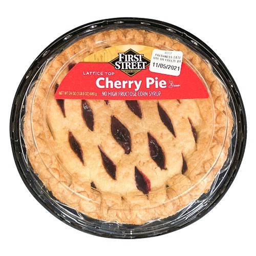 First Street · Lattice Top Cherry Pie (24 oz)