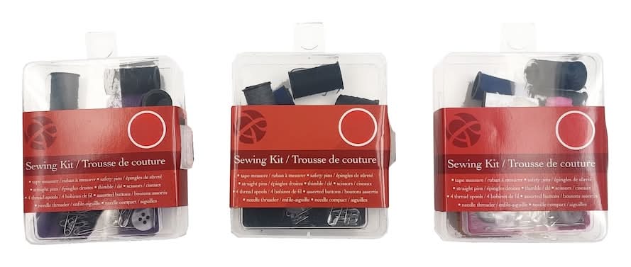 Travel Sewing Kits, 12 pc.