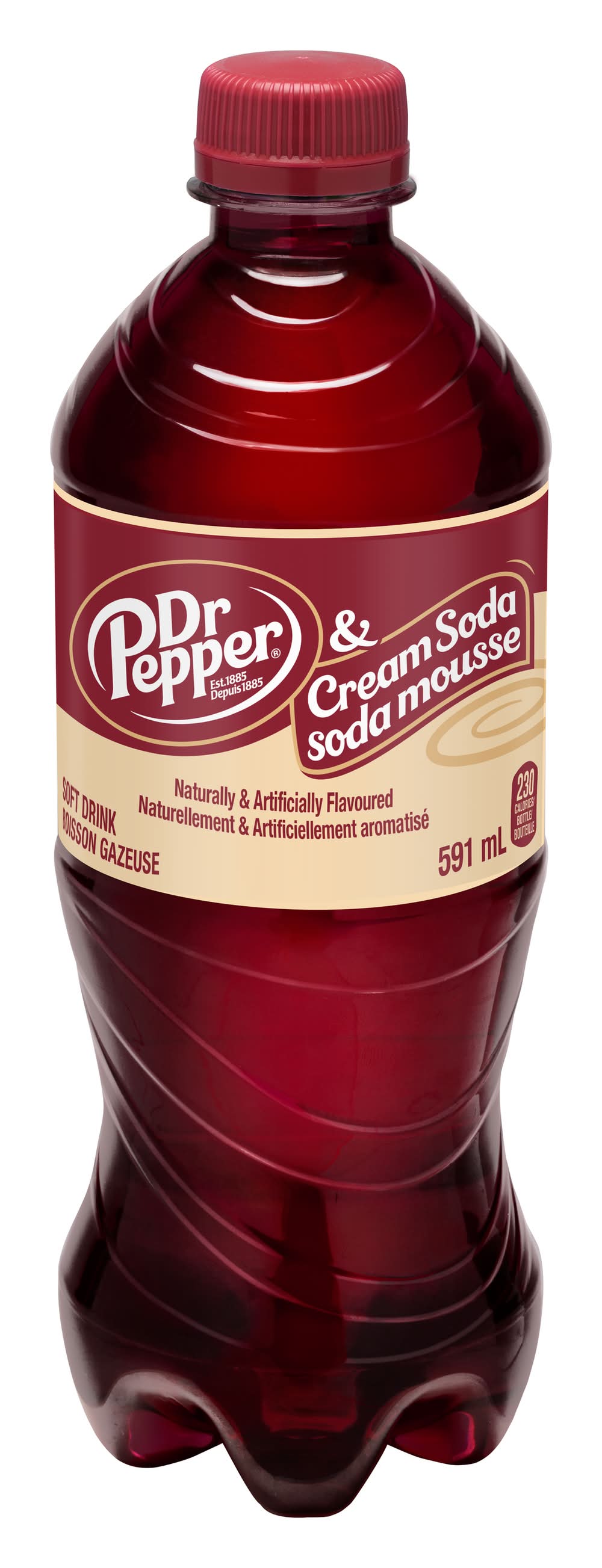 Dr Pepper Cream Soda Soft Drink (591 ml)