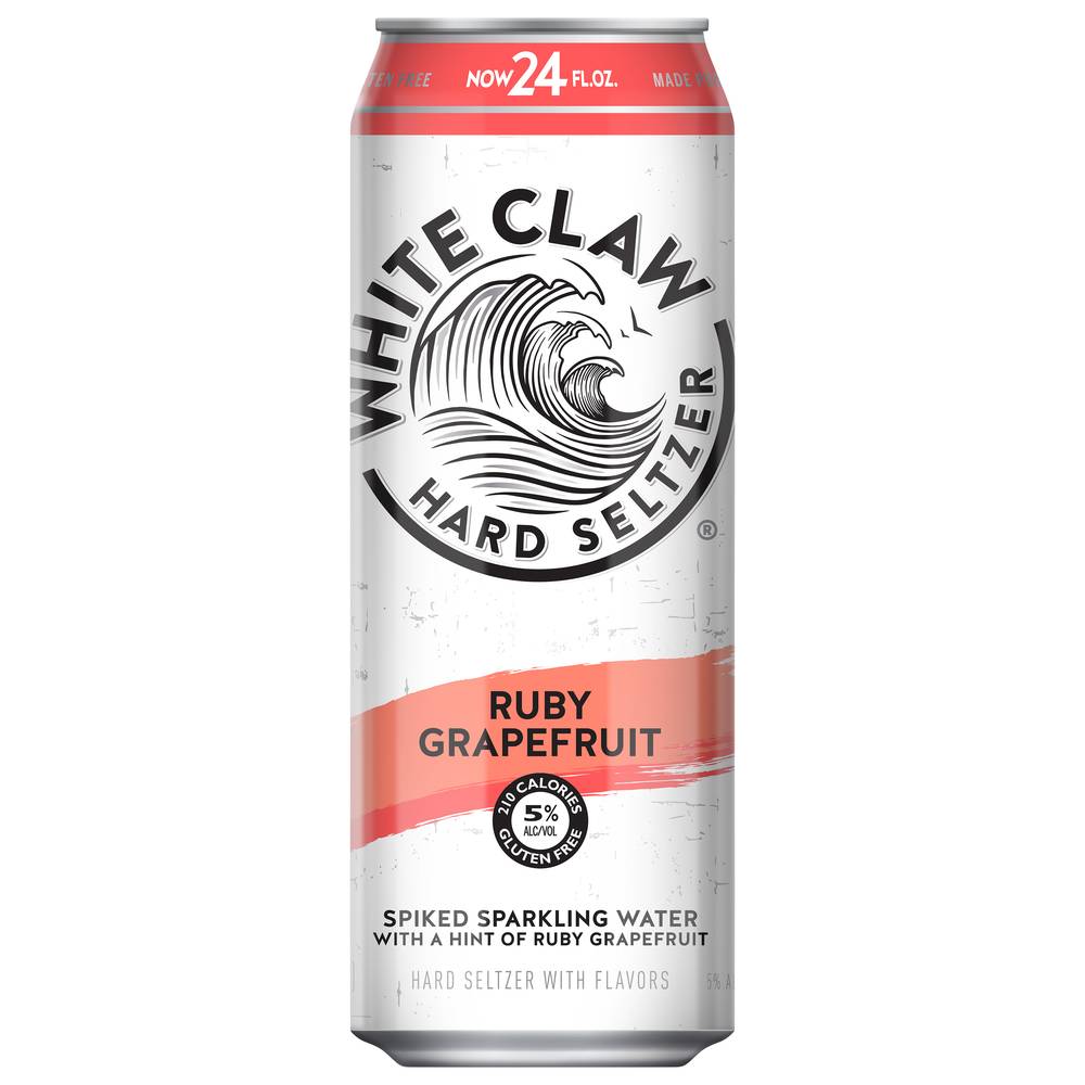 White Claw Ruby Hard Seltzer (24 fl oz) (grapefruit)