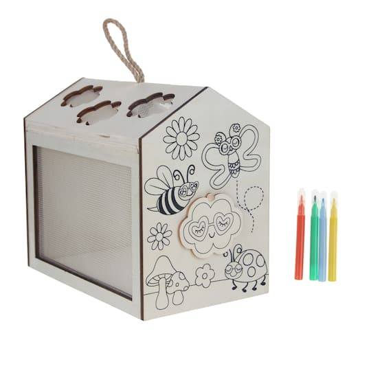 Bee & Butterfly Color Your Own Bug Catcher Kit By Creatology