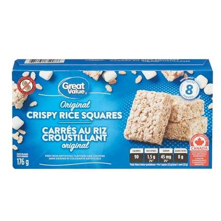 Great Value Original Crispy Rice Squares (176 g)