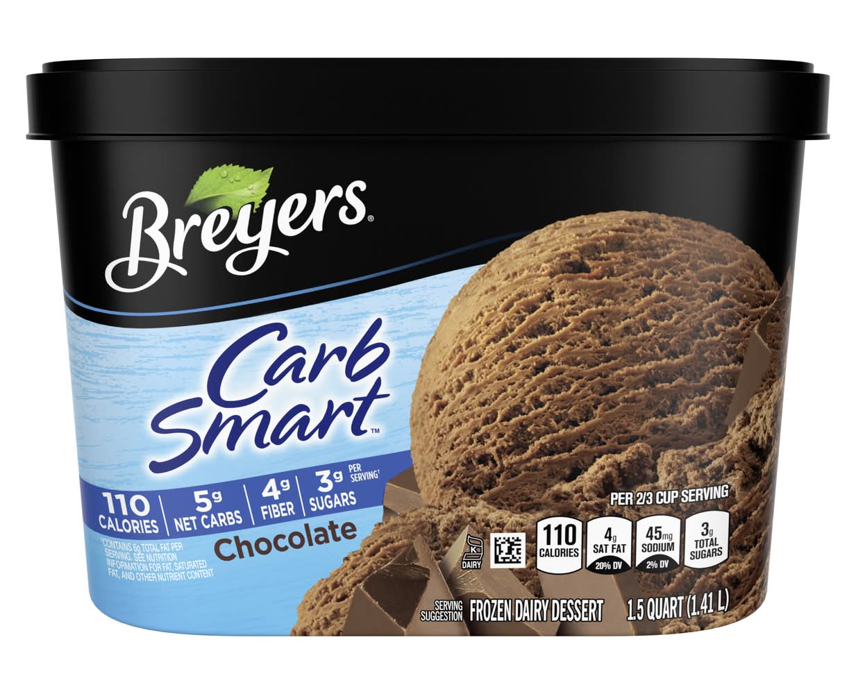 Breyers Carb Smart Frozen Dairy Dessert, Chocolate (3 lbs)