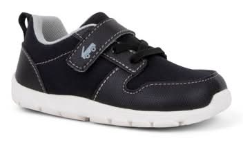 See Kai Run Basics Toddler Girls' Tenny Sneakers, 5T, Black