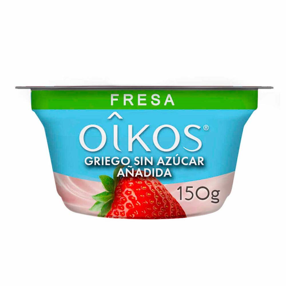 Oikos · Yoghurt con fresa deslactosado zero (150 g)