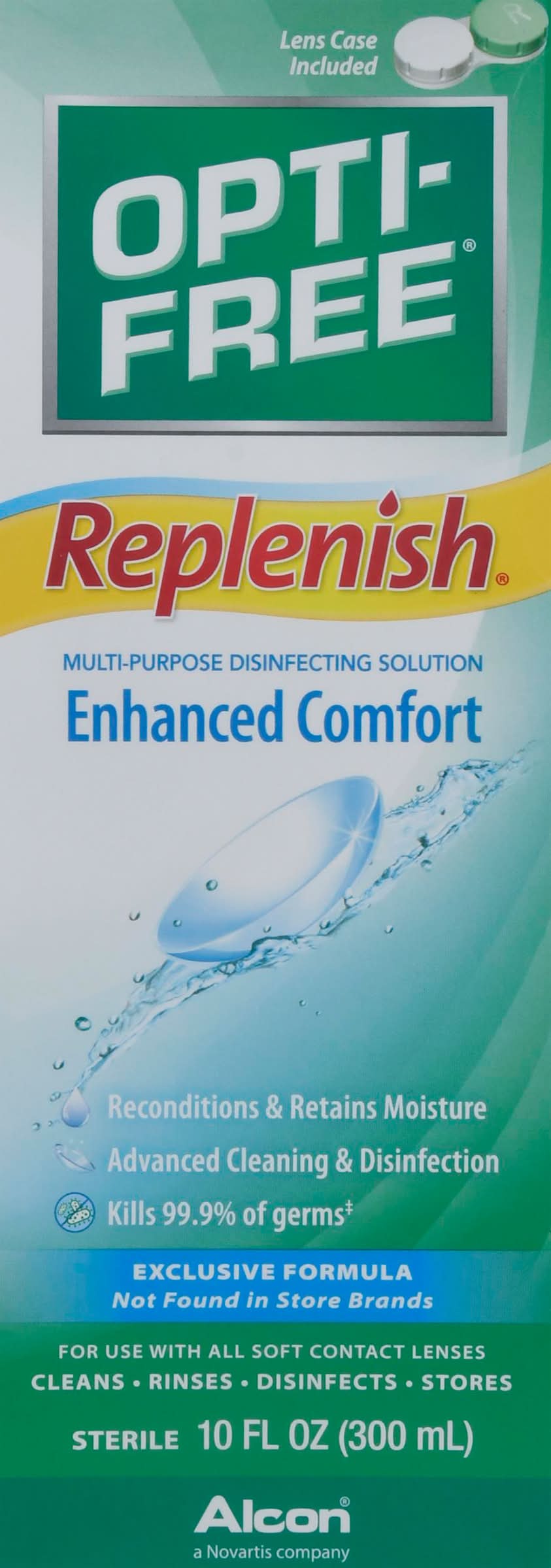 Opti-Free Replenish Enhanced Comfort Multi-Purpose Disinfecting Solution (10 fl oz)