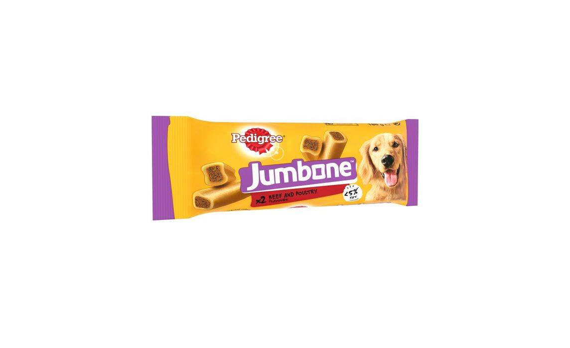 Pedigree Jumbone Adult Medium Dog Treat Beef & Poultry 2 Chews 180g (399442)