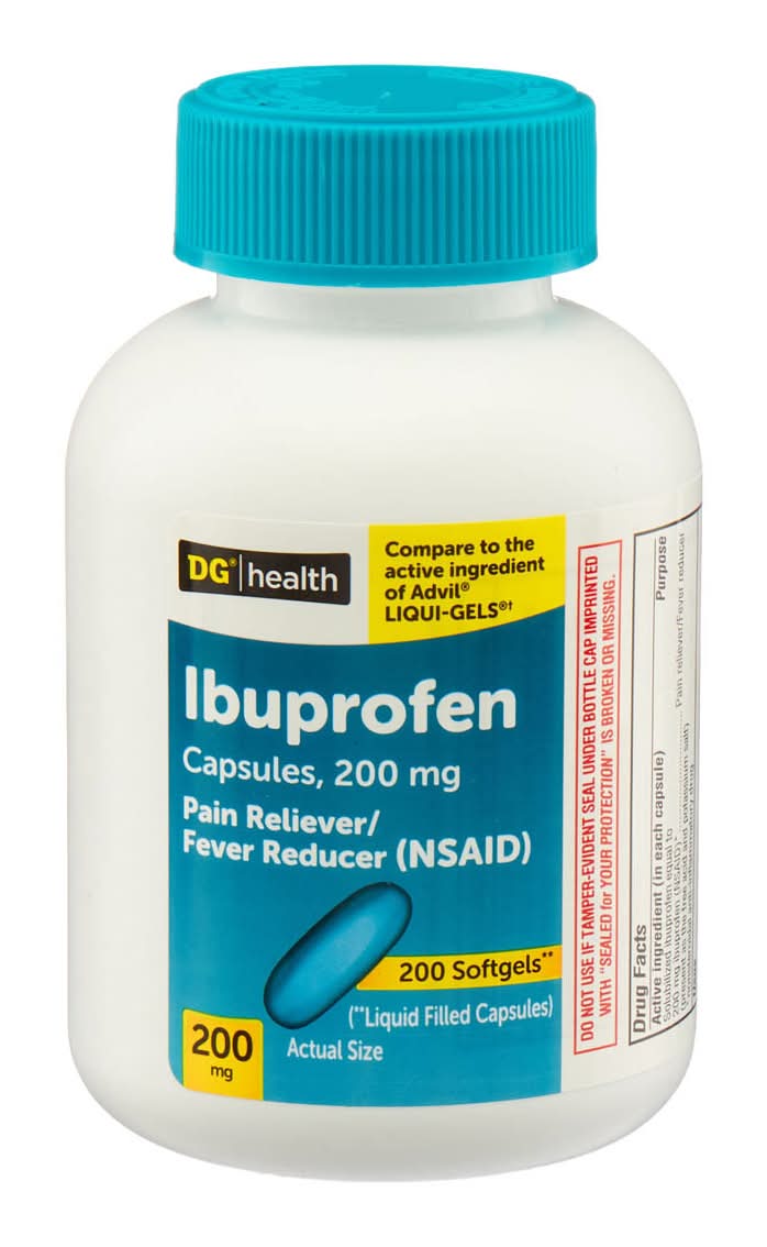 Dg Health Ibuprofen Softgels 200 Mg 200 Ct