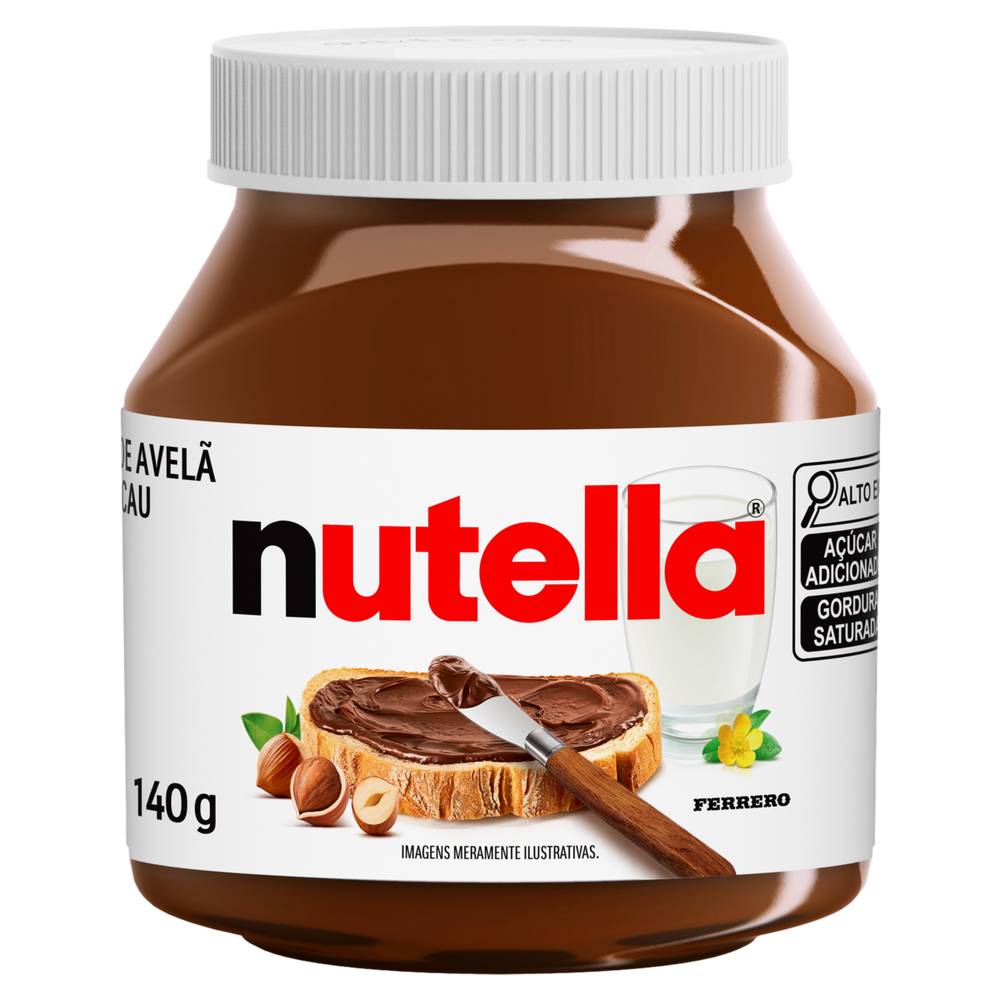 Ferrero creme de avelã nutella (140 g)