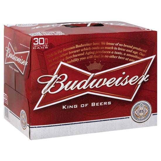 Budweiser American Patriotic Lager Beer (30 pack, 12 fl oz)