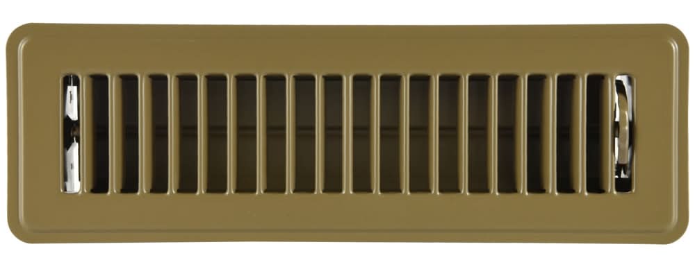ReliaBilt 2-in x 10-in Steel Brown Floor Register