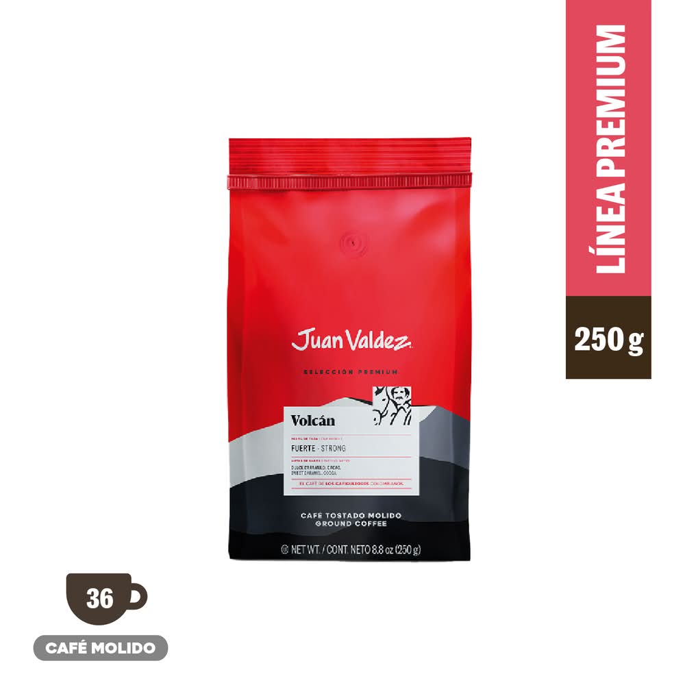 Juan Valdez · Volcán café tostado molido fuerte premium (250 g)