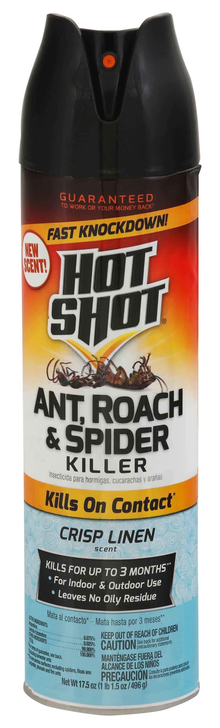 Hot Shot Crisp Linen Scent Ant, Roach & Spider Killer (17.5 oz)