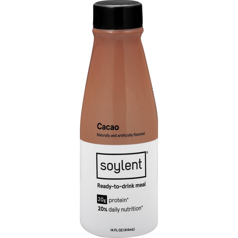 Soylent Cacao With Coffee Plant Protein Meal Replacement (14 fl oz)