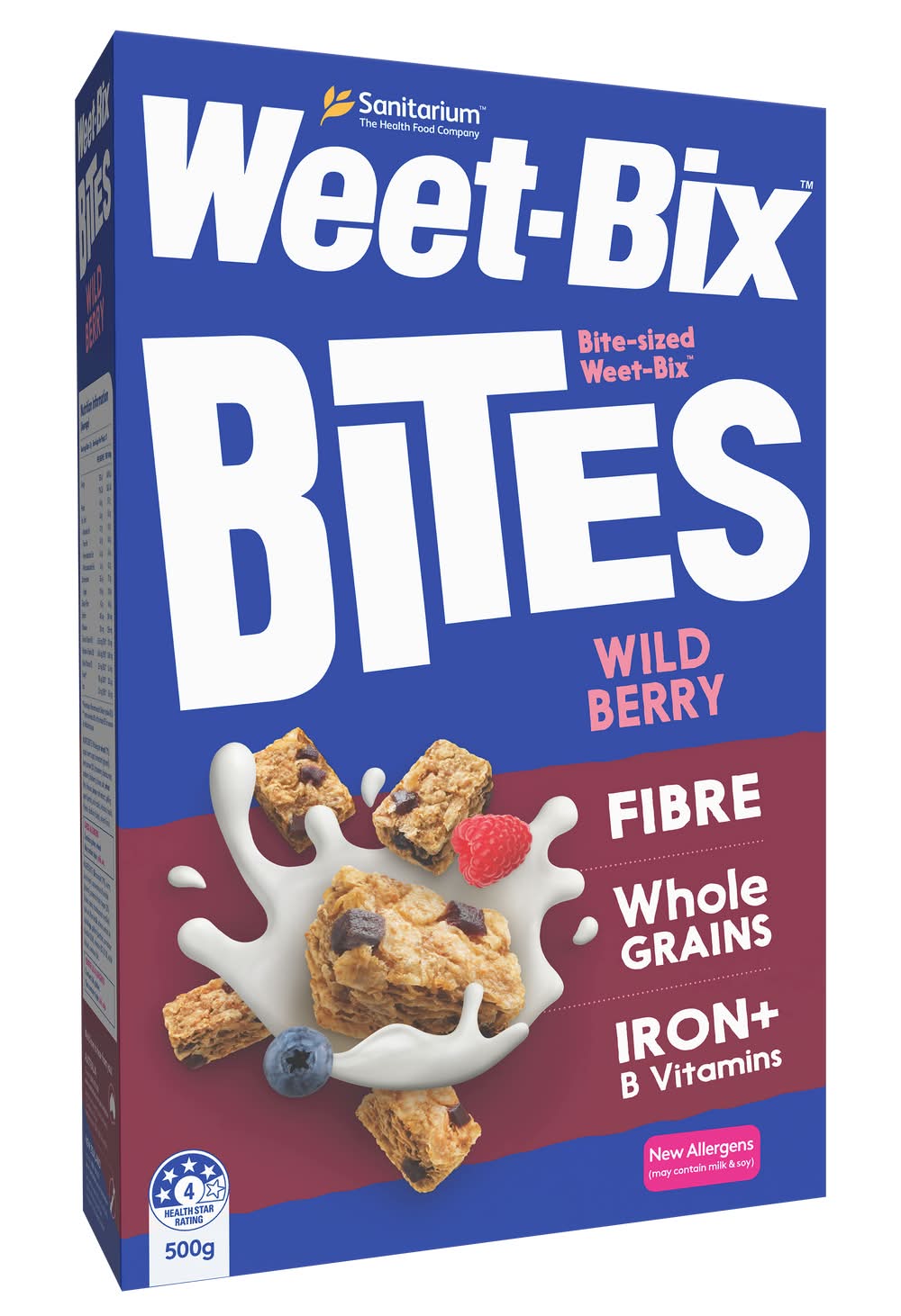 Weet-Bix Bites Breakfast Cereal, Wild Berry (500g)