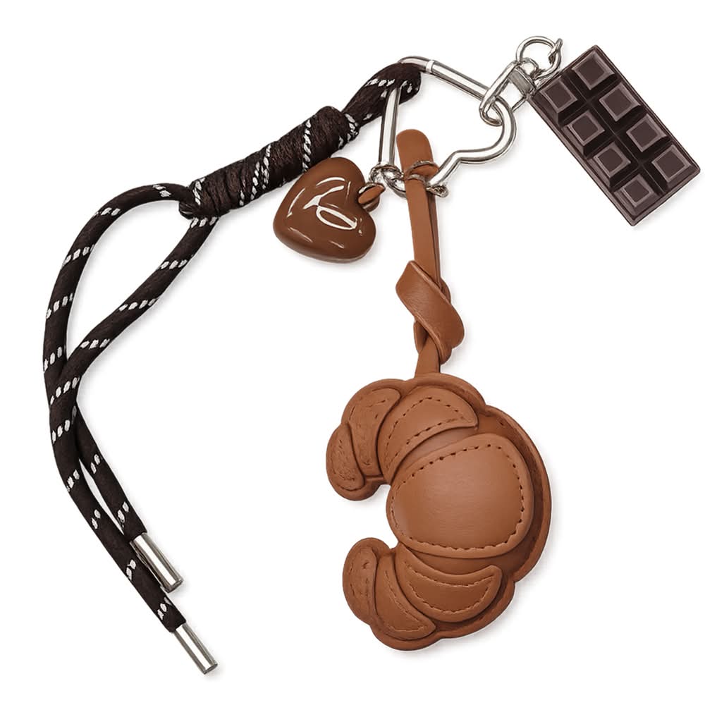 Charm/Porta-Chaves Croissant Com Choco