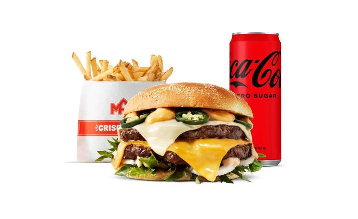 Frisco Cheese ‘n’ Jalapeño burger-mål