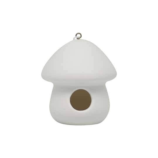 3.5" Ceramic Mushroom Birdhouse By Make Market