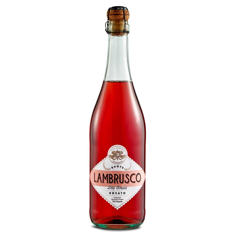 Vino Rosado Lambrusco Dante Botella 75 Cl