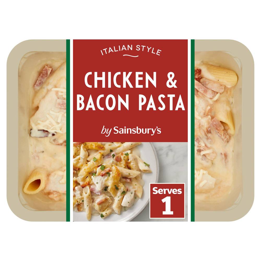 Sainsbury's Chicken & Bacon Pasta Ready Meal For 1 400g