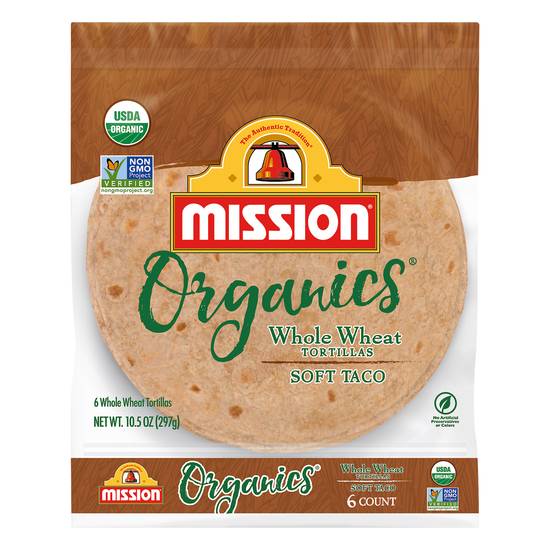 Mission Organica Whole Wheat Tortillas (6 tortillas)