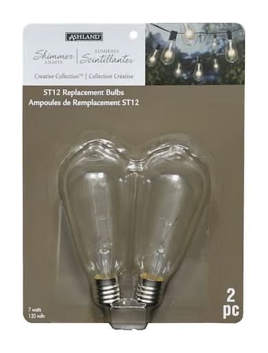 Ashland Creative Collection St12 Shimmer Lights Edison Replacement Bulb (2 ct)